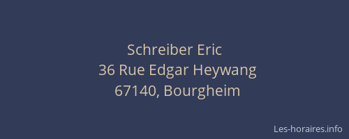 Schreiber Eric