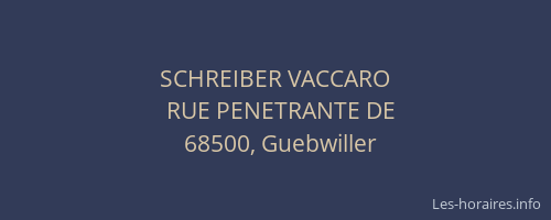 SCHREIBER VACCARO