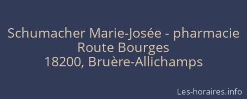 Schumacher Marie-Josée - pharmacie