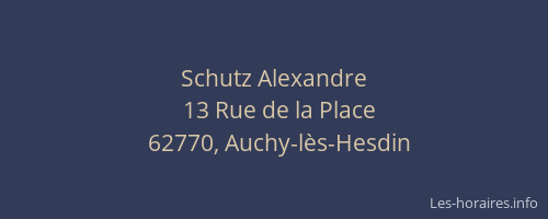 Schutz Alexandre