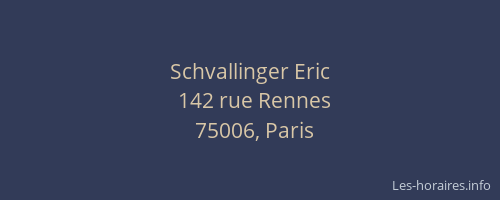 Schvallinger Eric