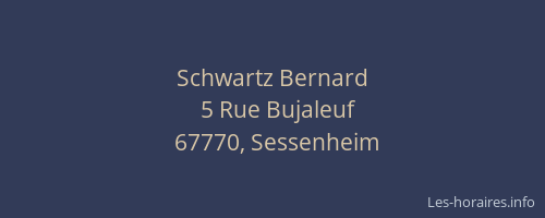 Schwartz Bernard
