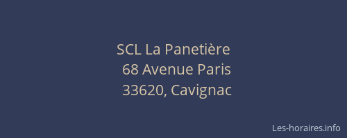 SCL La Panetière