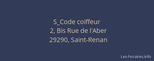 S_Code coiffeur