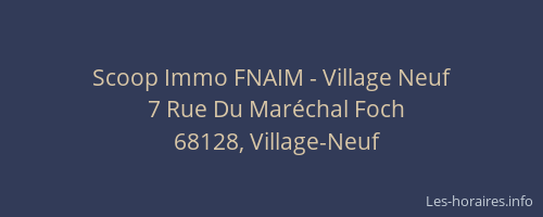 Scoop Immo FNAIM - Village Neuf