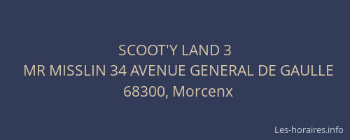 SCOOT'Y LAND 3