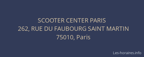 SCOOTER CENTER PARIS