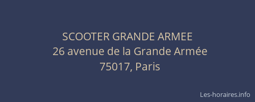 SCOOTER GRANDE ARMEE