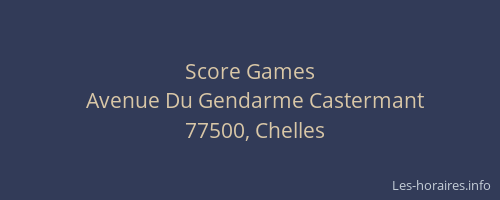 Score Games