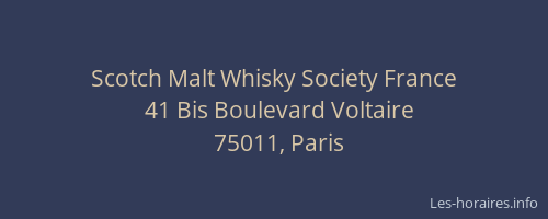 Scotch Malt Whisky Society France