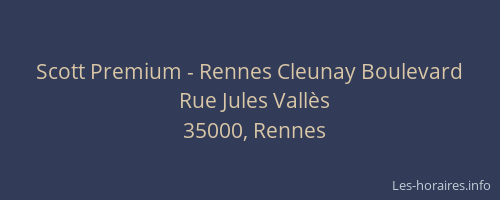 Scott Premium - Rennes Cleunay Boulevard