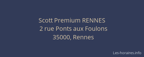 Scott Premium RENNES