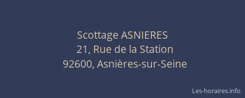 Scottage ASNIERES