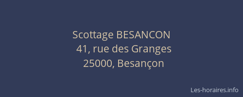 Scottage BESANCON