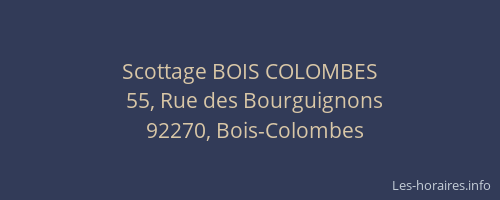 Scottage BOIS COLOMBES