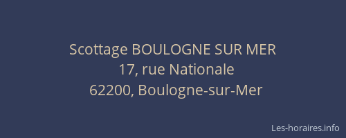 Scottage BOULOGNE SUR MER