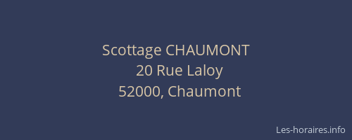 Scottage CHAUMONT
