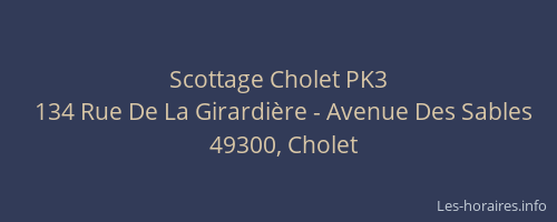 Scottage Cholet PK3