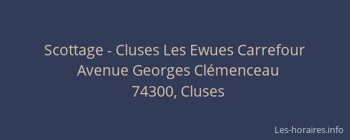 Scottage - Cluses Les Ewues Carrefour