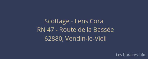 Scottage - Lens Cora