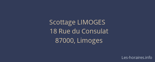 Scottage LIMOGES