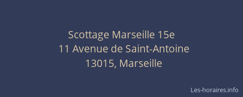Scottage Marseille 15e