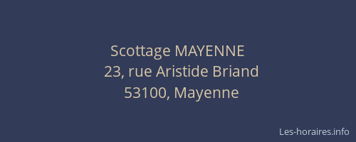 Scottage MAYENNE