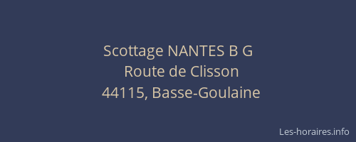 Scottage NANTES B G