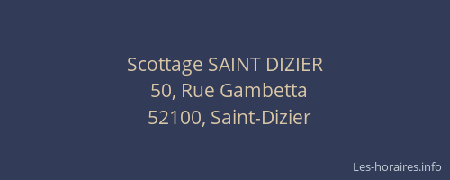 Scottage SAINT DIZIER