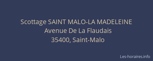 Scottage SAINT MALO-LA MADELEINE