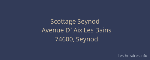 Scottage Seynod