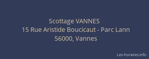 Scottage VANNES