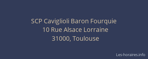 SCP Caviglioli Baron Fourquie