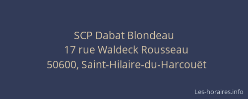 SCP Dabat Blondeau