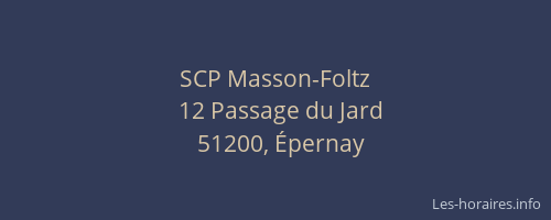 SCP Masson-Foltz