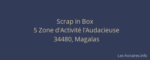 Scrap in Box