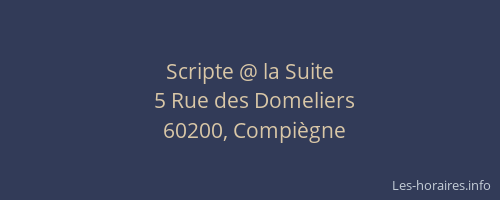 Scripte @ la Suite