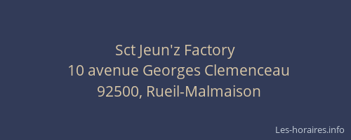 Sct Jeun'z Factory