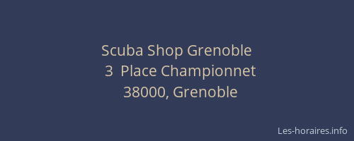 Scuba Shop Grenoble