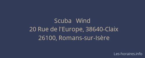 Scuba   Wind