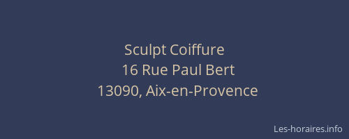 Sculpt Coiffure