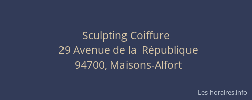 Sculpting Coiffure