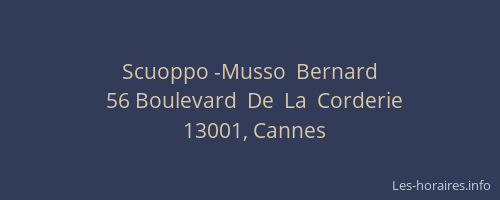 Scuoppo -Musso  Bernard