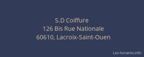 S.D Coiffure