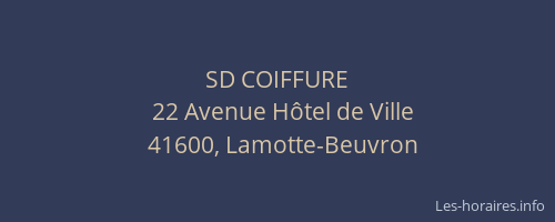 SD COIFFURE