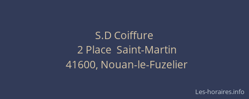 S.D Coiffure