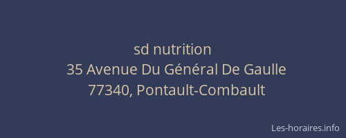 sd nutrition