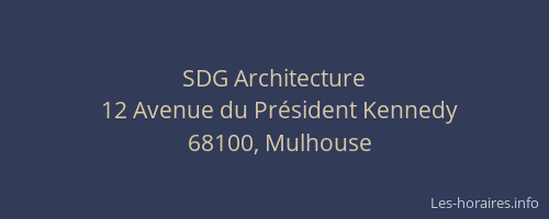 SDG Architecture
