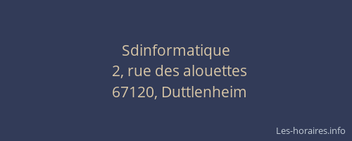 Sdinformatique