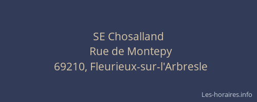 SE Chosalland